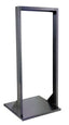 VMP 2 Post Network Equipment Rack 48 inches tall with open frame design and black base plate for server and networking hardw…
