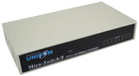 UNICOM 8-port 10/100Base-TX Fast Ethernet Switch with beige top panel and dark front control interface