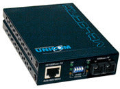 UNICOM Multi-Mode Dual ST Fiber Media Converter with Ethernet and fiber ports for 2km network connectivity Main image