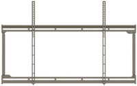 Silver flush mount bracket for 42 to 63 inch flat panel displays with vertical and horizontal mounting rails