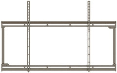 Silver flush mount bracket for 42 to 63 inch flat panel displays with vertical and horizontal mounting rails