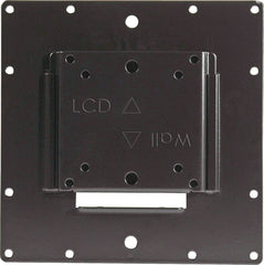VMP universal flush mount bracket for flat panel displays 10 to 302 inches, black steel construction with mounting holes Main image
