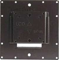 VMP universal flush mount bracket for flat panel displays 10 to 302 inches, black steel construction with mounting holes