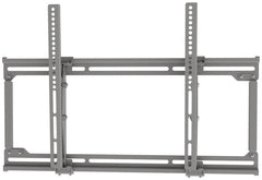 VMP medium flat panel flush mount with tilt bracket for 32 to 52 inch displays in silver finish