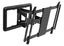 VMP extra medium articulating wall mount for 32 to 52 inch displays with black finish and dual arm extension
