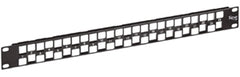 ICC 24 port EZ blank patch panel with knockouts for network rack cable management and structured cabling installations Main image