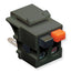 ICC Professional Grade Speaker Keystone Jack in black with orange connector button, designed for structured cabling installa…