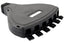 ICC 6 Port Mobile Modular Outlet Box with gray top cover and black base featuring six cable management ports