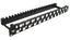 ICC Cat 6A 24 port blank patch panel with cable management rail mounted in 1RU rack space