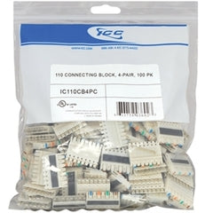 ICC 110 connecting block 4 pair 100 pack bulk structured cabling hardware Main image