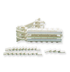 ICC 110 Block Wiring Kit with hinged design, 100-pair Cat5e capacity, includes terminal blocks and color-coded wire segments Main image
