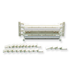 ICC 110 Block Wiring Kit with 100-pair Cat5e termination components including two 110 blocks and connector strips