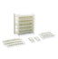 ICC 110 block wiring kit with 300 pair Cat5e capacity showing stacked wiring blocks and organized cable components