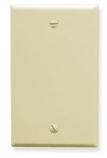 ICC Professional Grade 1-Gang blank wall plate in almond color for structured cabling installations