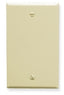 ICC Professional Grade 1-Gang blank wall plate in almond color for structured cabling installations