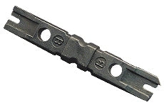 ICC 110 punch down tool replacement blade with dual cutting edges and mounting holes for structured cabling installation