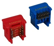 ICC JackEasy EZ/HD replacement head in red and blue color options for network cabling