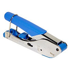 ICC Economic Compression Tool for network cabling, blue and white handheld crimping device with ergonomic handle Main image