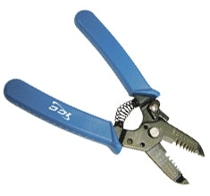 ICC professional grade wire stripper and cable cutter with blue handles and metal cutting jaws for network cabling work