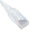 ICC Cat6 Slim Clear Boot Patch Cord with RJ45 connector ends, showing flexible cable design