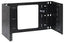 ICC EZ Fold hinged wall mount bracket for 6 RMS rack equipment with black steel construction and fold-out design