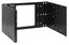 ICC EZ Fold black hinged wall mount bracket with 15 inch depth for 6 RU rack equipment installation