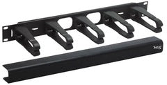 ICC Interbay cable management rack with five horizontal cable organizer arms and black base plate for 1 RMS server rack inst…
