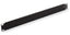Black 1U rack mount blank panel with mounting brackets for server cabinet cable management