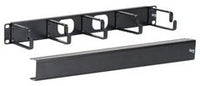 ICC 5 Metal Ring Cable Management with Cover for 1 RMS rack mount system, featuring multiple cable routing rings and protect…