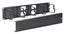 ICC 5 metal ring cable management system with cover for 2 RMS rack mount applications, showing organized cable routing and b…