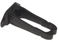 Black vertical cable management ring 1.25 inches for network rack cable organization