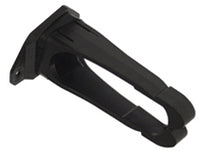 Black horizontal cable management ring 1.25 inch for server rack cable organization
