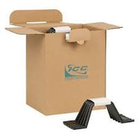 ICC plastic D-ring 2 inch cable management hardware in bulk 100 pack with cardboard shipping box