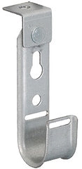 Galvanized 90-degree J-hook for 3/4 inch cable management, showing metal bracket with mounting holes and cable retention des… Main image