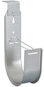 Galvanized steel 90 degree J-hook for cable management showing curved hook design with mounting bracket