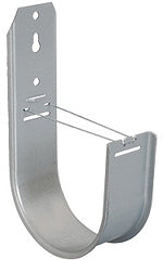 Galvanized steel J-hook for cable management, 4 inches, with mounting holes and cable support slot