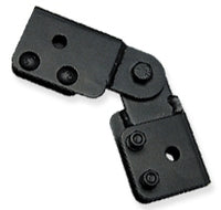 ICC swivel butt splice runway kit pair showing black plastic connector components with rotating joints for cable management