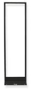 ICC 2 Post Network Equipment Rack 7 ft tall with black base and vertical mounting rails for server and networking hardware