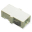 ICC Multimode/Singlemode MJRT Duplex Fiber Optic Adapter with beige housing and black connector ports
