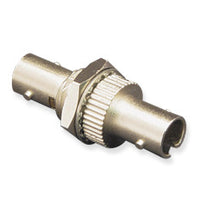 ST simplex fiber optic adapter with singlemode and multimode compatibility, metallic barrel connector