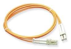 ICC LC-LC Duplex MM 50/125um Fiber Patch Cable 5 Meter with orange jacket and silver connectors Main image