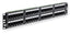 ICC Cat5e 48-port patch panel with 2 RU form factor showing front-mounted port layout for network cabling installations