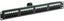 ICC 24 port 8P2C female telco patch panel mounted in 1RU rack space with black connectors