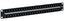 ICC 48 port Cat5e feedthru patch panel, 1RU rack mount networking hardware for structured cabling infrastructure