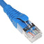 Blue Cat6A FTP patch cable 7 feet long with RJ45 connectors and twisted pair shielding for network cabling