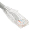 ICC Cat6 Clear Boot Patch Cord 14ft Gray - RJ45 network cable with transparent boot connector