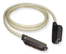 Beige 100 ft ICC 25 pair Amphenol cable assembly with female connectors on both ends for structured cabling