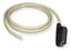 25 pair Amphenol cable assembly with male connector and blunt cut end, 10 feet long, beige colored cabling