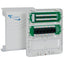 ICC Mini Net Media Center Combo with open door showing two green circuit boards for voice and data structured cabling