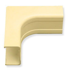 Ivory 1 1/4 inch inside corner cover for ICC raceway cable management system, 10 pack